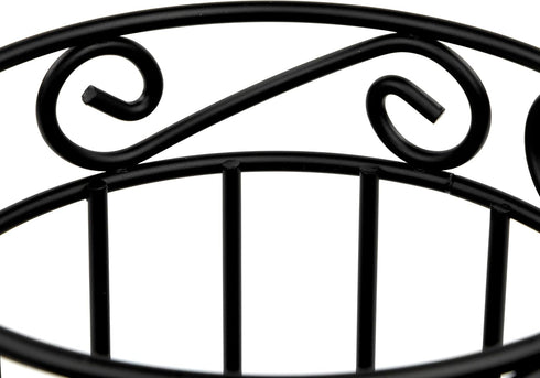 Spectrum Diversified 55810 Scroll Grande Utensil Holder, Black...