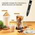 Milk Frother Handheld,Dallfoll USB Rechargeable Electric Foam Wand Maker for Coffee, 3 Speeds Mini Milk Foamer Drink Mixer with 2 Whisks for Bulle...