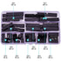 2.54mm IDC Box Header Kit, Dual Row Straight Box Header Connector IDC Sockets? 6/8/10/14/16/20/26/30/34/40Pin Straight Pin Connector IDC Box Heade...