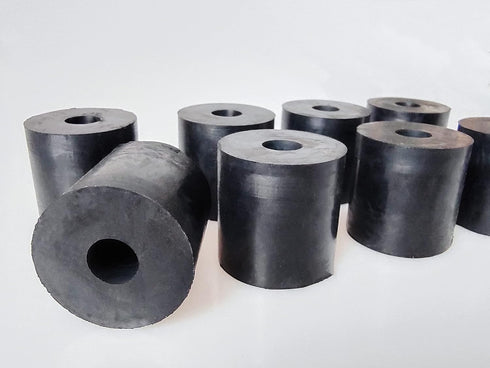 Multi Purpose Rubber Spacer 1 3/16 Inch OD x 3/8 Inch ID x 1 3/16 Inch Thickness Rubber Bushing Anti Vibration Spacer Black Round Neoprene Rubber ...