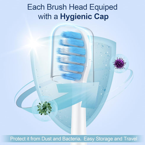 2023 Upgraded, MRYUESG Extra-Soft Toothbrush Replacement Heads Compatible with Philips Sonicare for Sentive Gum, 10 Pack, Electric Brush Head for ...