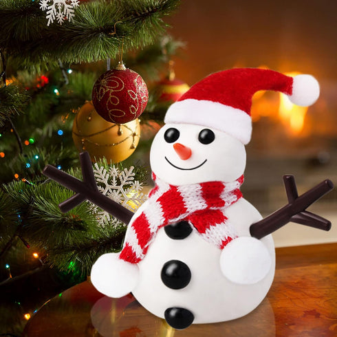 BANBBUR 9Pack Build a Snowman Kit Snowman Crafts for Kids,Modeling Clay Snowman DIY Kit, Christmas Stocking Stuffers for Kids,Christmas Crafts Xma...