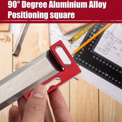 90 Degree Mini Positioning Square, Premium Precision Woodworking Carpenter Corner Tool Right Angle Clamp, for Checking Edge of Carpenter Cutting T...