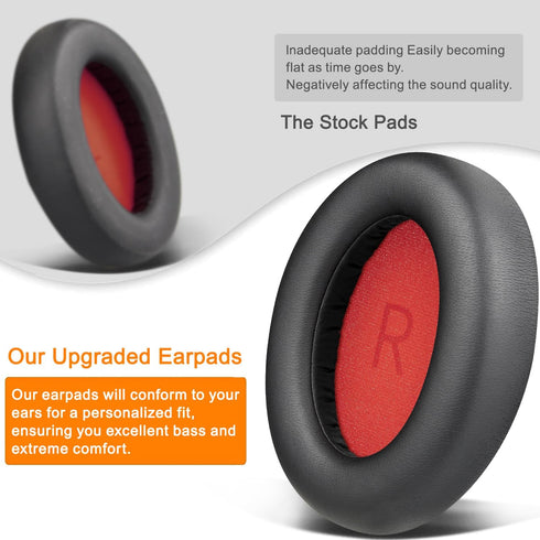 SOULWIT Professional Earpads Cushions Replacement for 1MORE SonoFlow/SonoFlow SE Headphones, Ear Pads with Soft Protein Leather, Noise Isolation F...