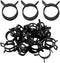 20 Pcs 0.86 Inch ID Spring Band Type Clamps, 22mm Fuel Hose Clamps Fasteners, Black Spring Hose Clip for Fuel Hose Line Water Pipe Air Tube Hose...