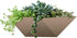 The HC Companies 6 Inch Deco Faceted Plastic Succulent Bowl - Decorative Indoor Planter with Drainage Hole, Artisan Taupe...