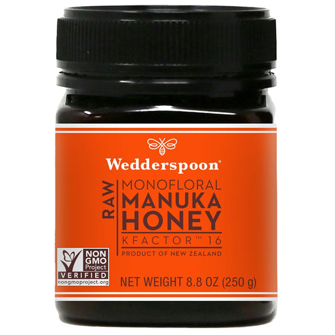 Wedderspoon Raw Premium Unpasteurized Manuka Honey, KFactor 16, 8.8 Oz...