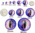 100PCS Mixed Style Dragon Eyes Flatback Glass Cabochon Dome for Doll Making Necklace Pendant Jewelry DIY (Mixed Size2)...