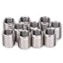 Thread Inserts, 10 PCS M8 to M10 Thread Adapter Insert Nut Thread Repair Sleeve Threaded Bushing Screw Reducing Conversion Tool, for Furniture Pro...