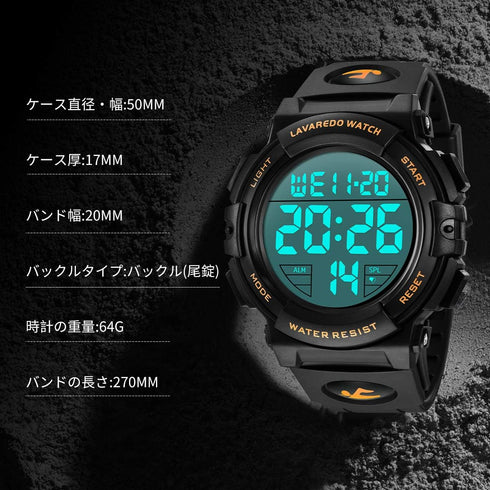 Mens Digital Watch Sports Military Watches Waterproof Outdoor Chronograph Wrist Watches for Men with LED Back Ligh/Alarm/Date...