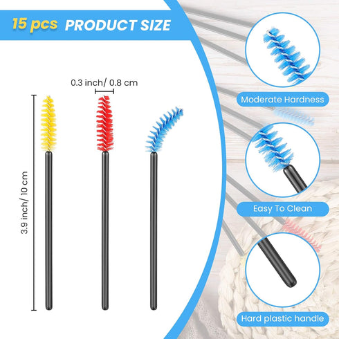 Hummingbird Feeder Parts Cleaning Brush Mini Nylon Brush Set (15, Red, Blue, Yellow)...