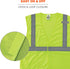Reflective Safety Vest, High Visibility Mesh, Interior and Exterior Pocket, Class 2, Type R, Single Sizing...