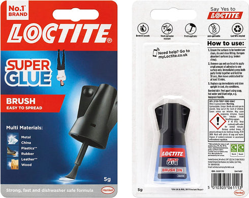 Loctite Super Glue Brush On, Superglue with Applicator Brush, Fast-Drying Clear Glue for Metal, Plastic and More, Easy-to-Use Strong Glue with Eas...