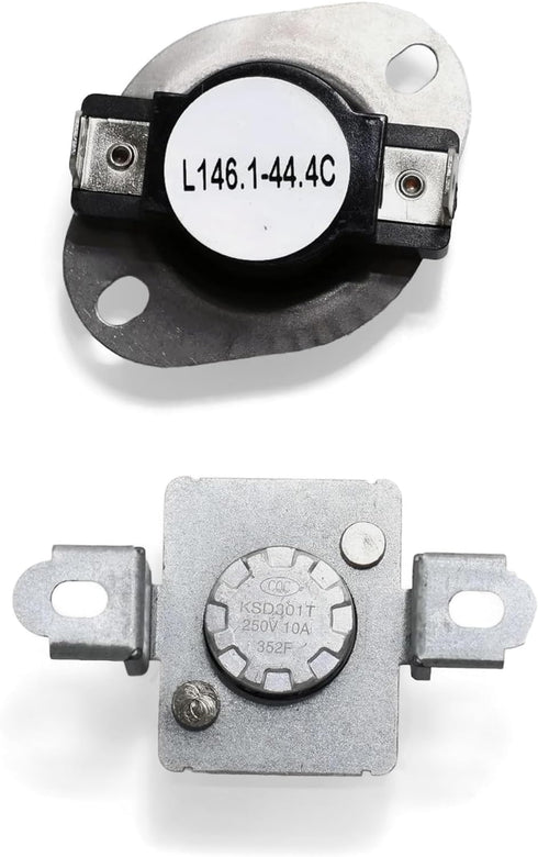 279973 Dryer Thermal Cut-Off Fuse Kit Replacement part by DR Quality Parts - Exact Fit for Whirlpool & Kenmore Dryer - Replaces 279973, 3391913, 8318314, AP3094323