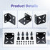 Rack Mount Kit Universal 1U Rack Ears with Adjustable Holes Distance, Compatible for Most Cisco, NETGEAR,Dell, D-Link, Linksys, TRENDnet and Buffa...