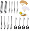 Cheese Butter Spreader Knives Set Charcuterie Accessories Stainless Steel Spreader Knives Charcuterie Boards Utensils Mini Serving Tongs Spoons an...