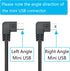 Right Angle Dash Cam Power Cord 11.5FT,90 Degree Mini USB Charging Cable 24AWG for Garmin Nuvi GPS,Canon Camera,Dash Cam etc Mini USB Devices(Blac...