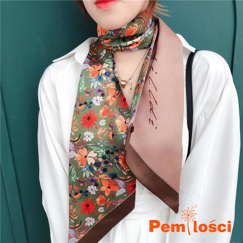 59" Long Silk Like Scarf Fashion Hair Head Scarf for Women Satin Head Hair Handbag Scarf Belt Purse Accessories…...