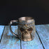 13oz Skull Coffee Mug Viking Skull Beer Mugs Stainless Steel Liner Gift for Men Father's Day Gifts...