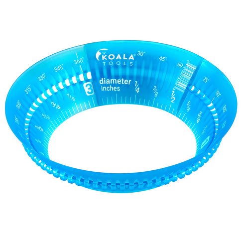 Koala Tools | Ring Ruler Combo Pack - Circle Stencil & Templates Tools | 1"- 3.5" & 3" - 6" Adjustable Diameter - Geometric Tool for Drawing Circl...