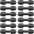 Drip Irrigation Fittings for 1/2 inch Tubing (0.60"-0.63" OD), 12 Pieces Barbed Coupling Drip Parts Locked Coupler Connectors, Drip Line Nuts Conn...