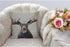 HGOD DESIGNS Moose Throw Pillow Case Cotton Linen Square Cushion Cover Standard Pillowcase for Men Women Home Decorative Sofa Armchair Bedroom Liv...