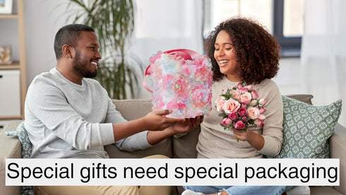Reusable pink fabric gift bags cute Set of 2 with handles washable floral bags for women 10x10 inches for wedding flower girls birthdays ballerina...