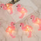 DomeStar 10Ft Pink Flamingo String Lights - LED Battery Operated Fairy Lights, Outdoor Patio Decor for Garden, Poolside, Tropical Hawaiian Luau Pa...