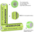 Henreepow Ni-MH AA Rechargeable Batteries, Double A High Capacity 1.2V 1300mAh Pre-Charged for Garden Landscaping Outdoor Solar Lights, String Lig...