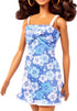 Barbie Loves the Ocean Doll, Brunette with Blue Sundress and Accessories, Doll and Clothes Made from Recycled Plastics...