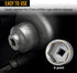 EWK 27mm Low Profile Oil Filter Socket, Fuel Filter Cap Removal Tool for Ford, Mercedes Benz, BMW, Mini, Citroen...
