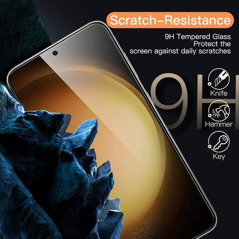 JETech Screen Protector for Samsung Galaxy S23 5G 6.1-Inch, Tempered Glass Film, Fingerprint ID Compatible, HD Clear, 3-Pack......