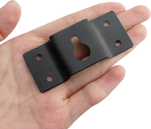 2Sets Hanging Speaker Bracket Universal Metallic Wall Mount Iron Hook Hanger Plate Connector Wall Mount Iron Hook Hanger Plate Connector with Moun...