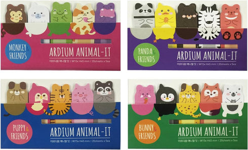 Wrapables® Animal Friends Bookmark Flag Tab Sticky Notes (Set of 4)...