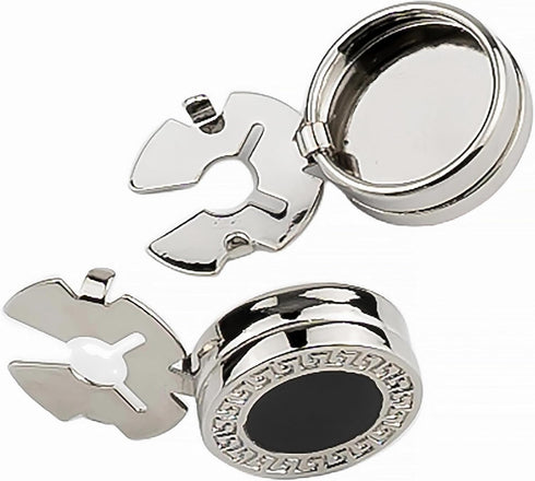 Button cover Mens Enamel black Button covers Used for Formal Business Wedding Tuxedo Shirt cuffs buttons cover...