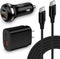 Type C Android Charger Super Fast Charging Block for Samsung Galaxy A15 A14 5G A54 S24 S23 Ultra S22 S21 S20 S10 A03S,48W Dual Port Car Adapter Qu...