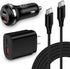 Type C Android Charger Super Fast Charging Block for Samsung Galaxy A15 A14 5G A54 S24 S23 Ultra S22 S21 S20 S10 A03S,48W Dual Port Car Adapter Qu...
