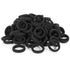 120 Pcs Baby Hair Ties, Cotton Toddler Hair Ties for Girls and Kids, Small Seamless Hair Bands Elastic Ponytail Holders(Black)...