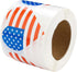 250 American Flag Heart Stickers -Patriotic Decals for Events, Celebrations, and Decorations -...