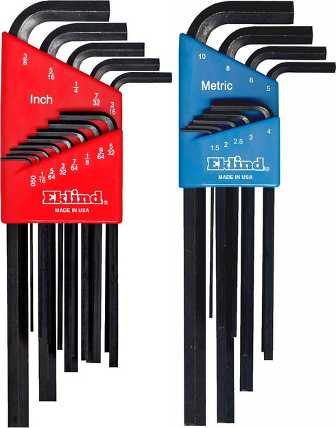 EKLIND 10222 Hex L-Key allen wrench Combo- Long Inch / MM (2 sets 22pc)...