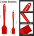 Pastry Brush-Begonia Silicone Basting Brush for Cooking,2pcs 10+8 in Heat Resistant Food Brushes for Baking, Grilling, Cooking and Spreading Oil, ...