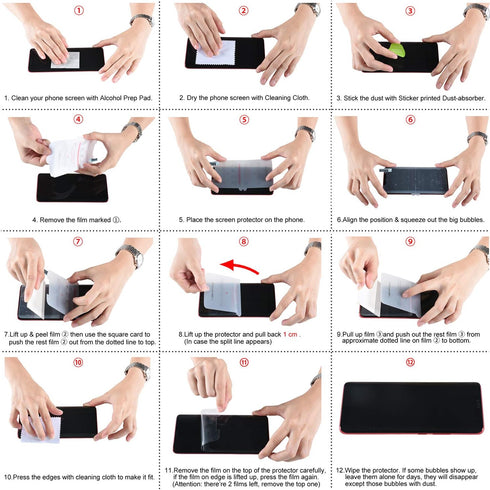 Orzero (2SET 8PCS) Compatible for Motorola Razr 5G 2020 Soft TPU Screen Protector and Back Protector (Not Glass), High Definition Anti-Scratch Bub...