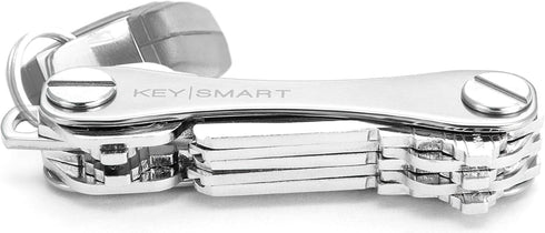 KeySmart Classic - Compact Key Holder and Keychain Organizer (up to 14 Keys) (Titanium)...