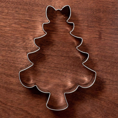 LILIAO Christmas Tree with Bow Cookie Cutter - 3.4 x 4.5 inches - Stainless Steel...