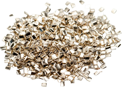 Silver Chip Solder (Easy) 3 grams (~2000 pcs) 0.5 x 1.0 x 0.25mm Ultra Tiny Made in USA by CRAFT WIRE...