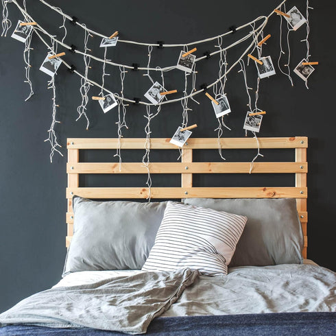 Maitys 60 Pieces Outdoor Cable Clips Christmas Adhesive Hooks Cable Management Wire Light Clips Cord Hider Organizer for Fairy Light Under Desk, W...
