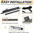 Universal Roll Bar LED Dome Light Utility Interior Courtesy Work UTV Dome Light Wraparound Roll Cage LED Lights Mount for Truck, ATV, UTV, RZR, Of...