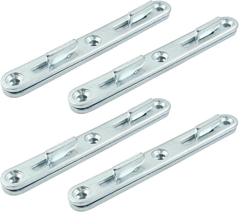 4 Sets 5" Bed Rail Fasteners, Wood Bed Rail Fittings Furniture Bed Frame Hardware...
