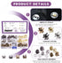 Swpeet 60 Sets Magnetic Button Clasps Snaps, 14MM Metal Fastener Clasps Gold Silver Bronze Black DIY Craft Sewing Knitting Buttons Sets for Sewing...