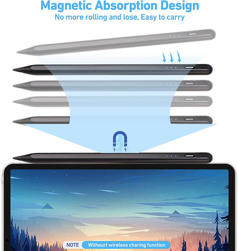 Stylus Pen for ipad, Active Pencil with Quick Charge, Palm Rejection Tilt Sensor, Apple Pen Compatible with 2018-2022 iPad Pro 11"/12.9",iPad 10/9...